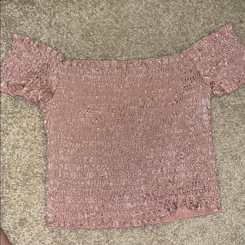 Off the shoulder crop top